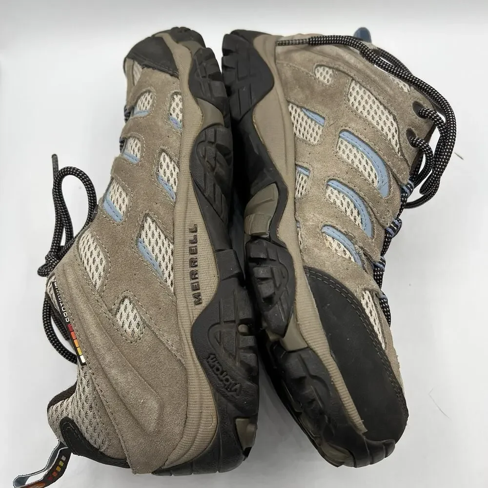 Merrell Women’s Moab 2 Waterproof Hiking Shoes • Vibram • Dusty Olive US 10.5 M